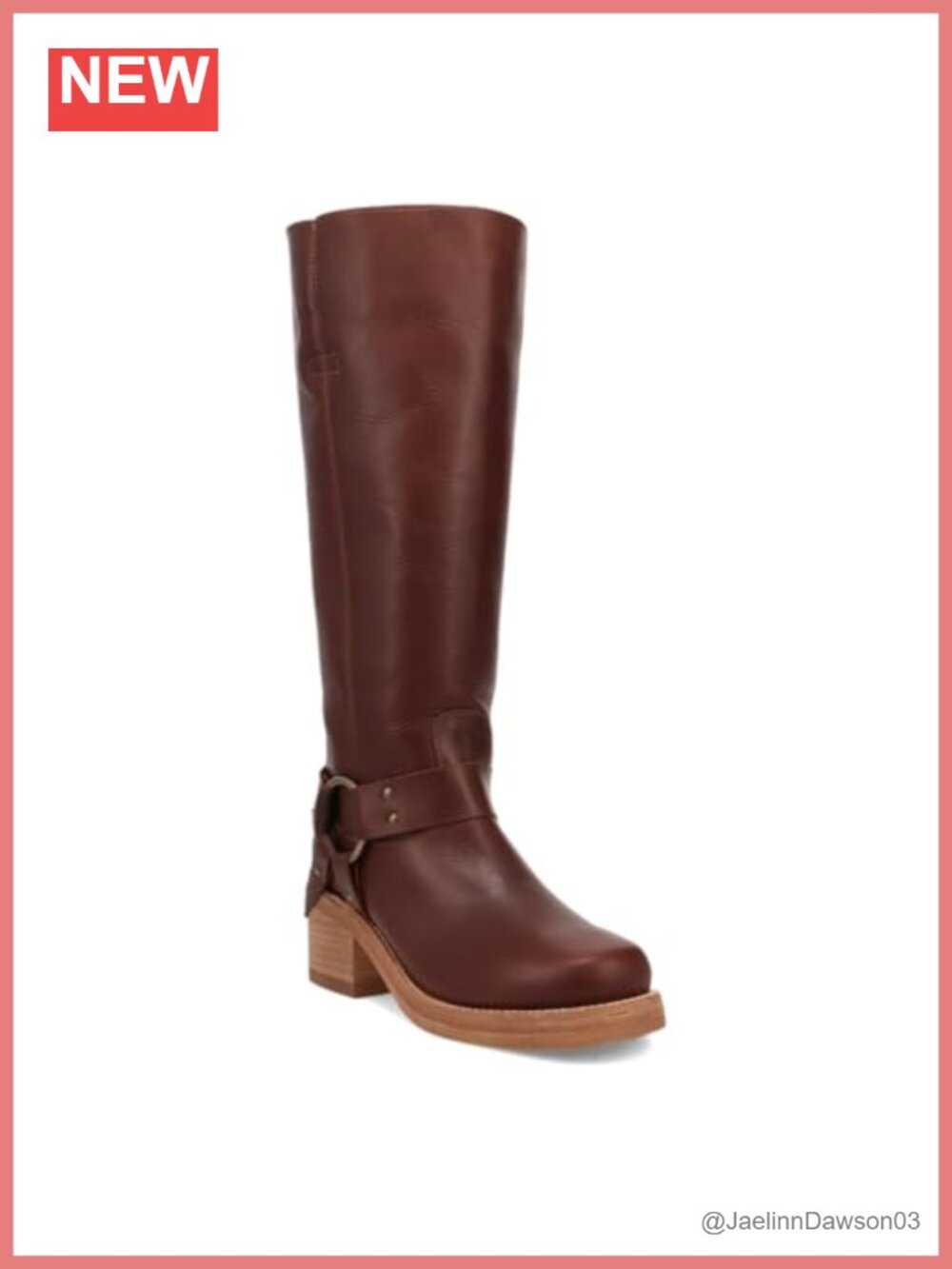 Dingo Casbah Leather Pull On Over The Knee Boots Round Toe Block Heel Casual